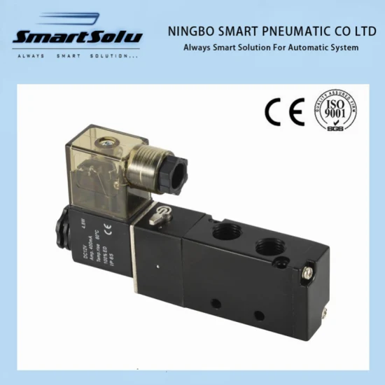 Pneumatic Control Element 4V210-08 Two-Position Five-Way Valve 5/2 Port Air Polit Type Directional Control Aluminum Solenoid Valve